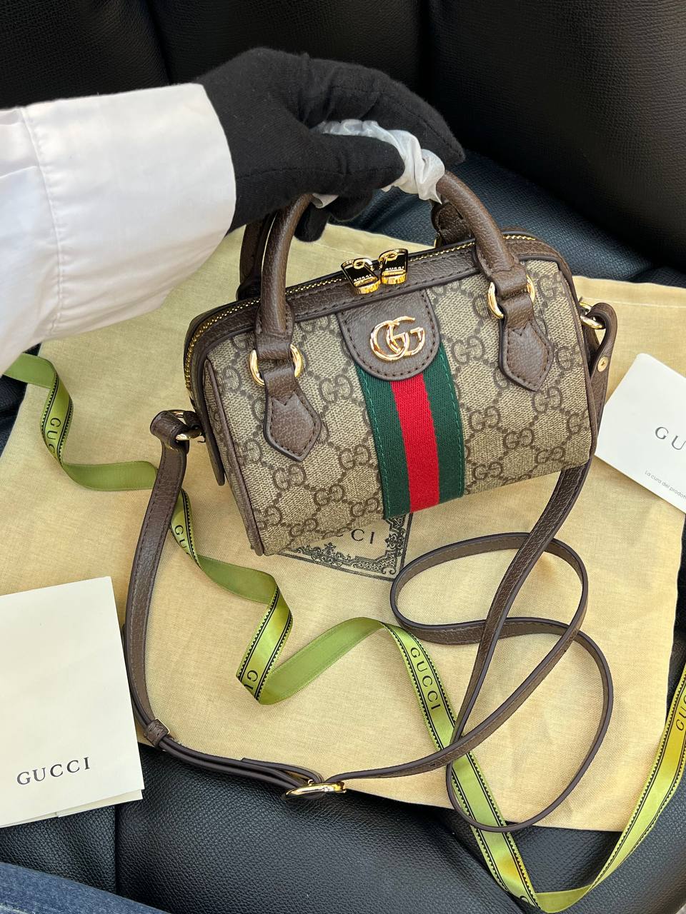 Ophidia small Boston Bag