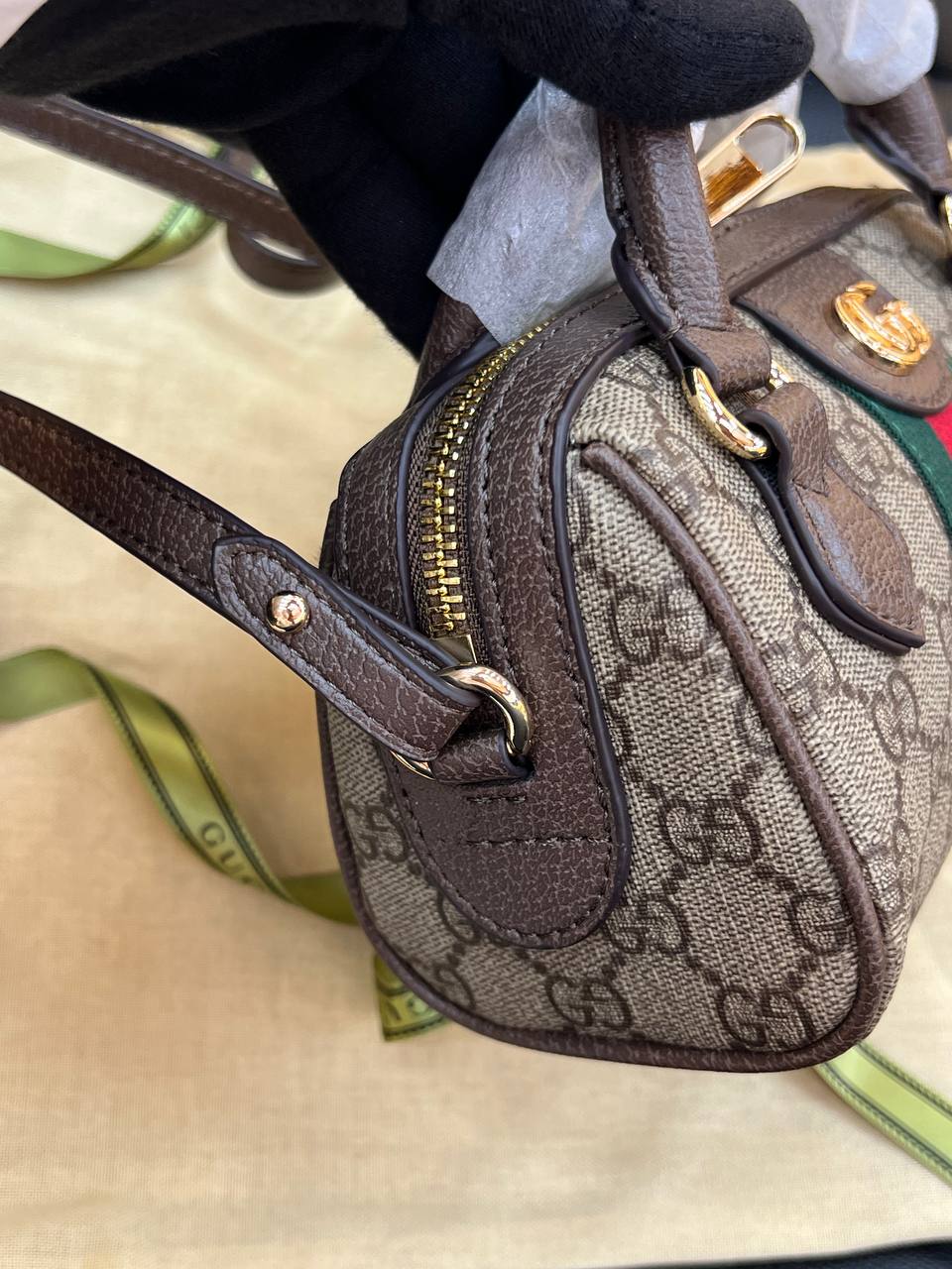 Ophidia small Boston Bag