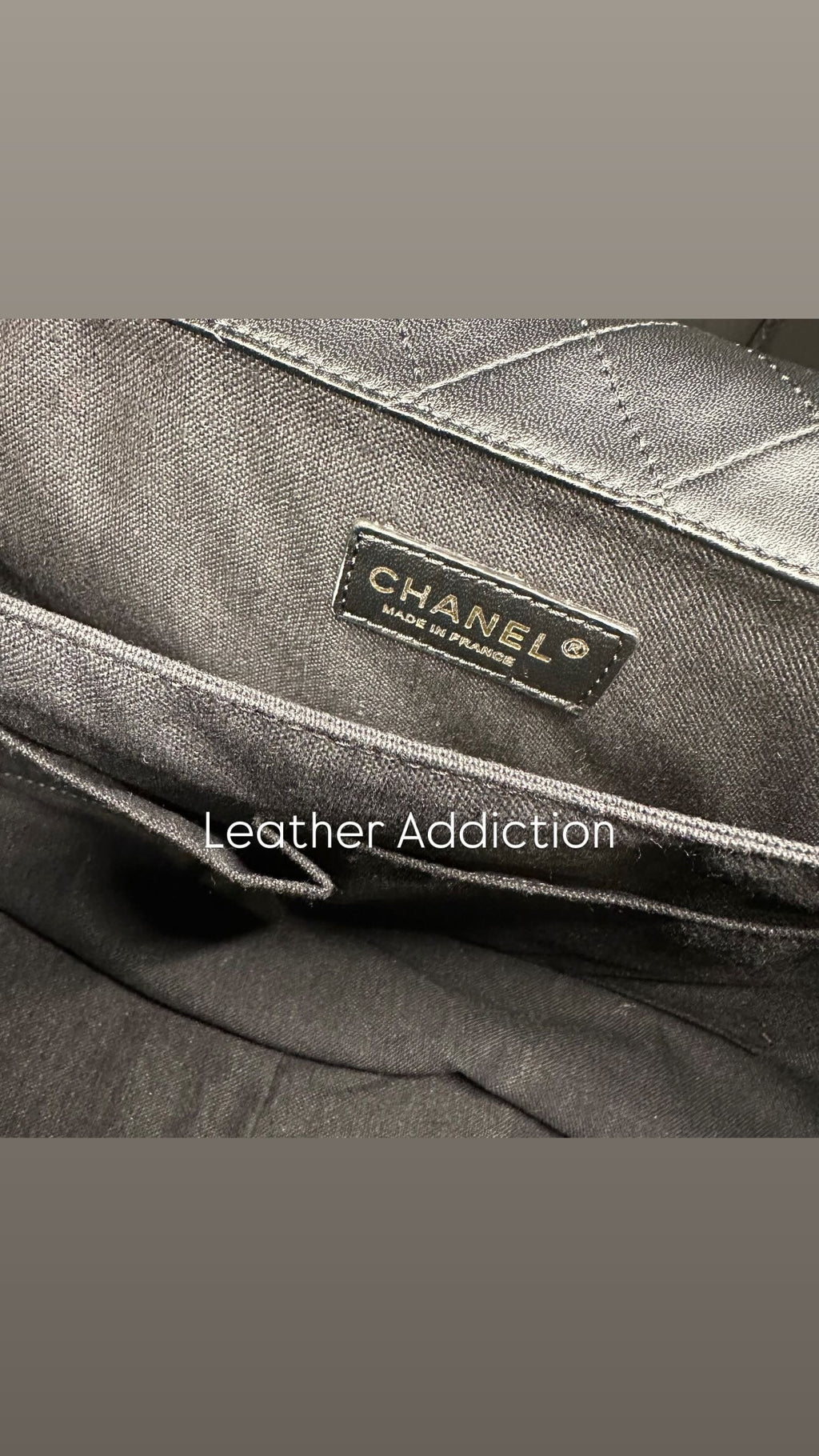 CHANEL Calfskin Travel  Flap Bag Black