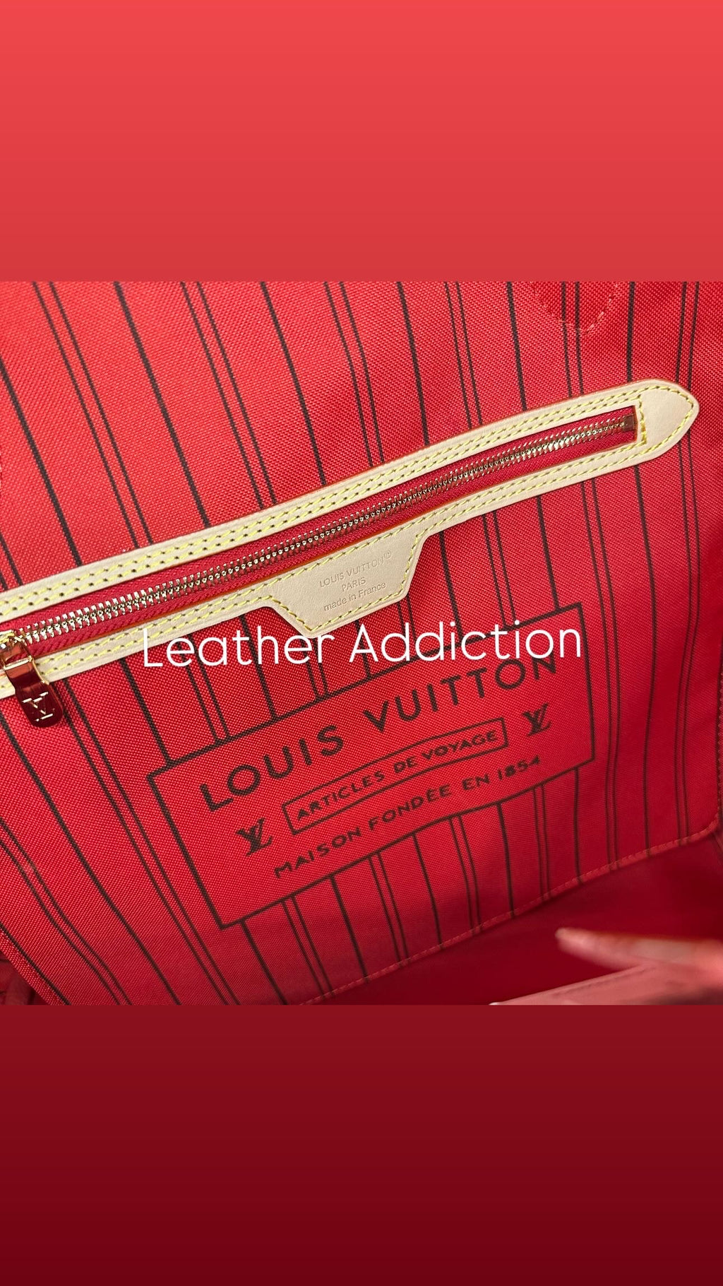 Louis Vuitton Neverfull Bandouliere Inside Out MM